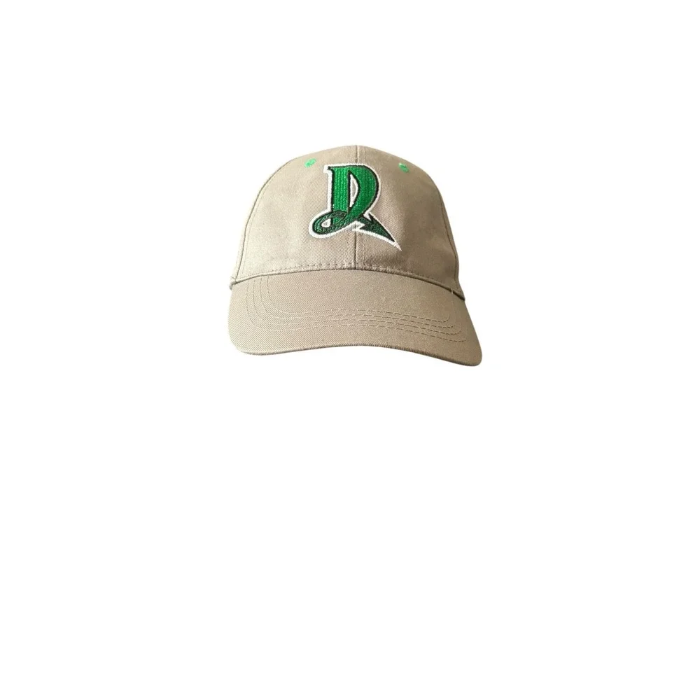 Dayton Dragons Baseball Hat Khaki‎ Tan Adjustable Cap Green Logo MiLB